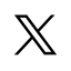 Twitter X Black logo